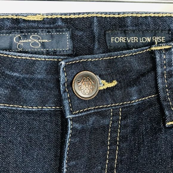 Jessica Simpson Forever Low Rise Blue Jean Shorts - Picture 4 of 8